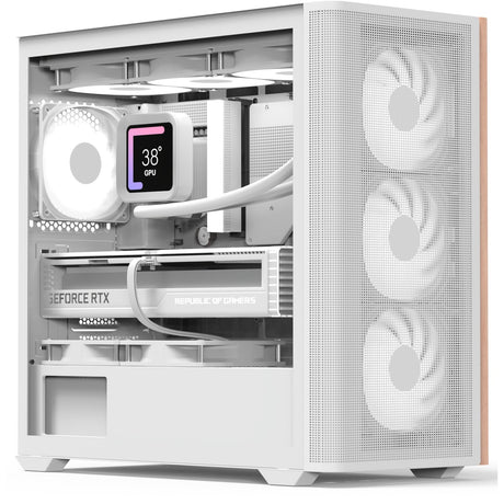 Aerocool b301a Mini-Tower-Gehäuse (weiß | 1x USB-A | 1x USB-C | RGB)