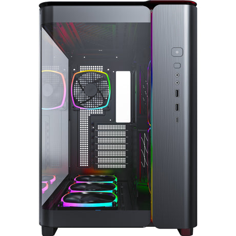 Montech King 95 Pro Midi-Tower-Gehäuse (schwarz | 2x USB-A | 1x USB-C | RGB | gehärtetes Glas)