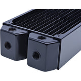 Alphacool nexxxos UT60 Vollkupfer 420-mm-Radiator (schwarz)
