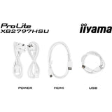 Iiyama prolite xb2797hsu-w1 27 monitor (wit (mat), 120 hz, hdmi, displayport, usb, audio)