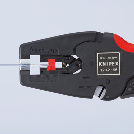 Knipex Multistrip 10 automatische Abisolierzange 1242195 (schwarz rot)