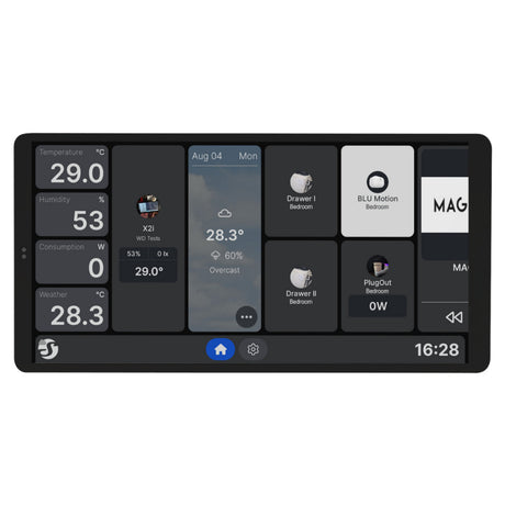 Shelly Wall Display x2i Bedienfeld (schwarz, Touchscreen, Wi-Fi 6, Bluetooth 5.4)