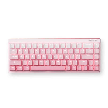 Mchose Ace 68 Air Hall-Effekt-Magnetschalter-Gaming-Tastatur (weiß, US-Layout (QWERTY), Kailh Magnetic God, 65 %, RGB, Hot-Swap, PBT-Tastenkappen, USB-C, Hall-Effekt-Sensor)