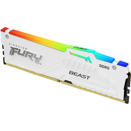 Kingston Fury 16 GB DDR5-5600 RAM (weiß, KF556C40BWA-16, Beast RGB, XMP)