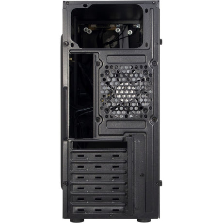 Inter-Tech B-02 RGB-Midi-Tower-Gehäuse (schwarz | 3x USB-A | RGB | Fenster)