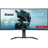 Iiyama G-Master Red Eagle GCB3484WQSU-B1 34 gebogener Ultrawide-Gaming-Monitor (schwarz, 2x HDMI, Display-Port, 2x USB-A, USB-B, 2x USB-C, 180 Hz)