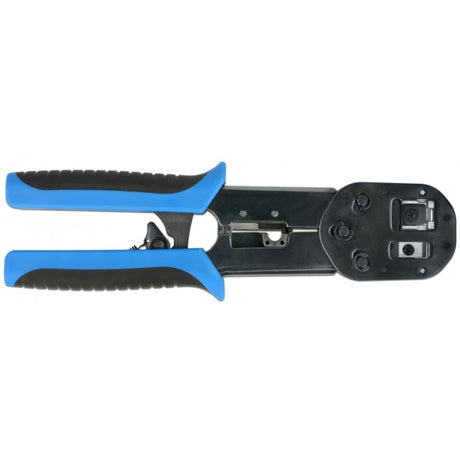 Delock RJ45 Crimp + Cut Set Crimpzange (schwarz blau)