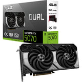 Asus Dual GeForce RTX 5070 OC Grafikkarte (DLSS 4, 3x Display Port, 1x HDMI 2.1)