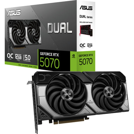 Asus Dual GeForce RTX 5070 OC Grafikkarte (DLSS 4, 3x Display Port, 1x HDMI 2.1)