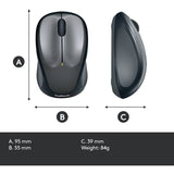 Logitech kabellose Maus m235 (schwarzgrau, Nano-Empfänger)