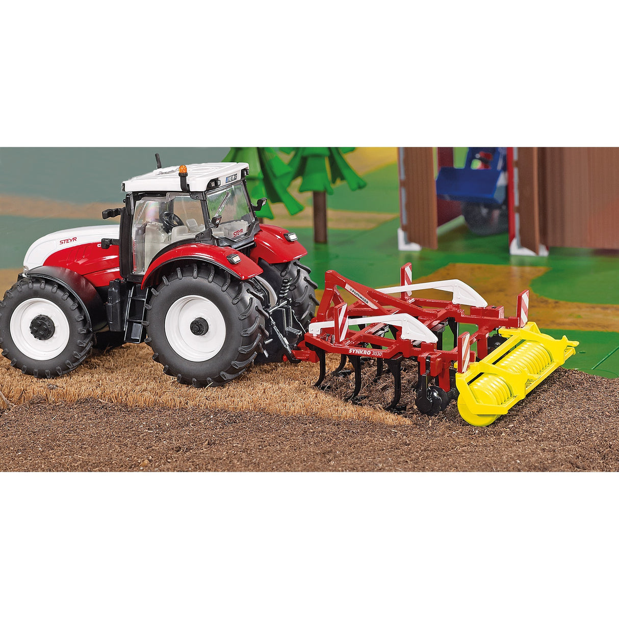 Siku Farmer - Pöttinger Grubber Synkro Modellfahrzeug (Maßstab 1:32)