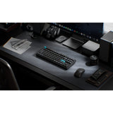 Keychron q3 ultra-m4 8k wireless custom mechanical keyboard (zwart, us lay-out (qwerty), silk pom banana, 80% (tkl), rgb, hot swap, 8k, 2.4 ghz | bluetooth 5.2 | usb-c)