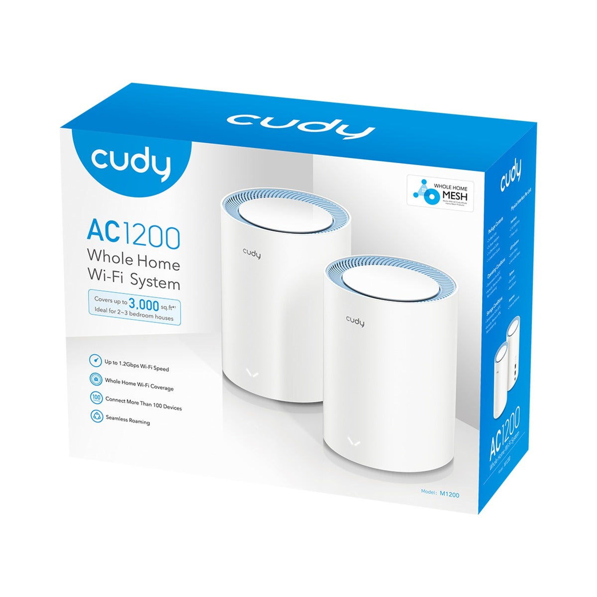 Cudy AC1200 Mesh-WLAN-System (2er-Pack)