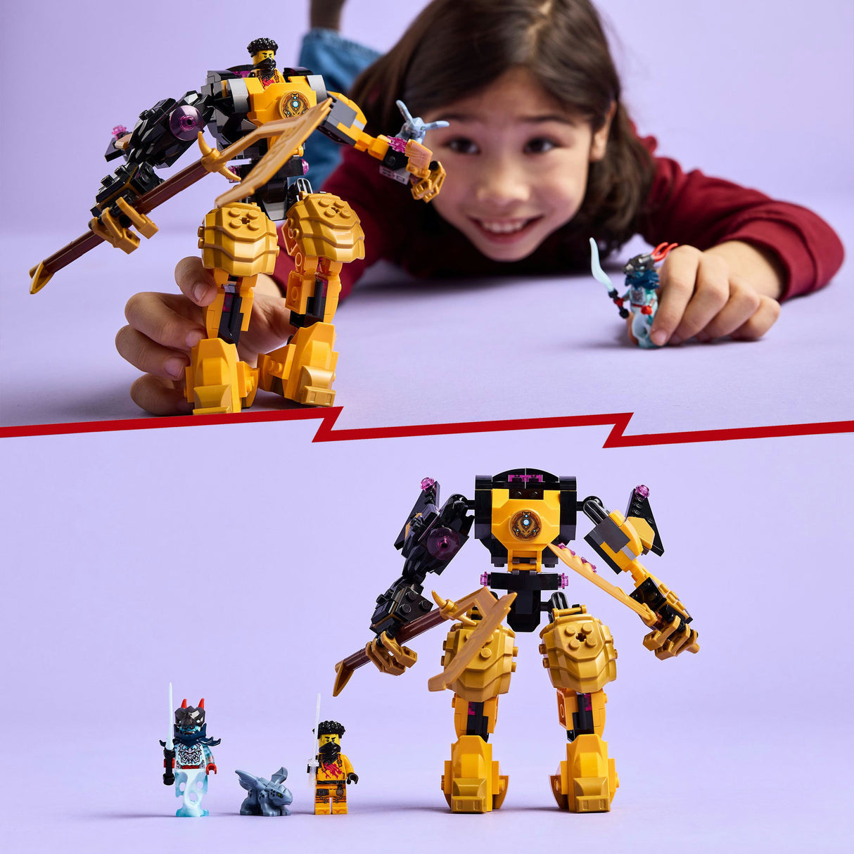 Lego Ninjago 71839 Arins Spinjitzu-Kampfmech