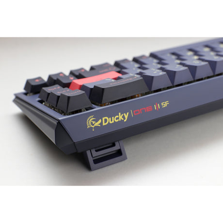 Ducky one 3 cosmic blue sf rgb mechanisch toetsenbord (donkerblauw, us lay-out (qwerty), cherry mx speed silver, 65%, rgb leds, double-shot pbt, hot-swappable, quack mechanics)