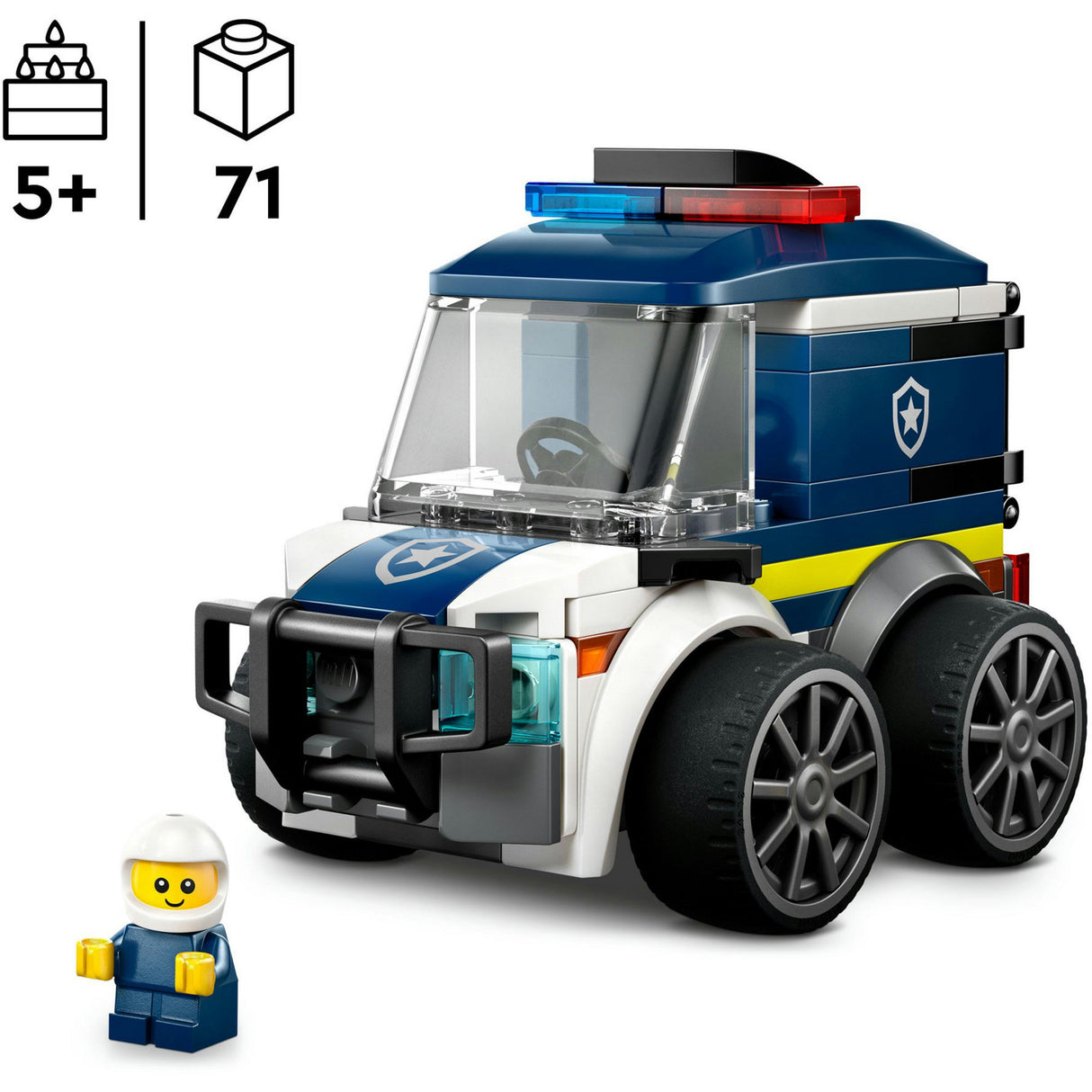 Lego City Brick Rides 60481 Fahrzeuge Polizeiauto | 2 Stk