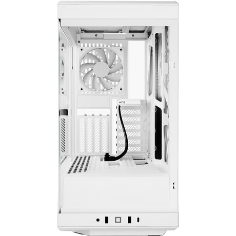 Hyte y40 Midi-Tower-Gehäuse (weiß | 2x USB-A | 1x USB-C | gehärtetes Glas)