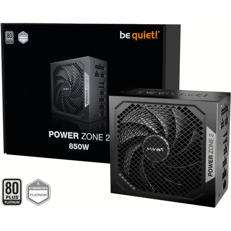 Ruhig sein! Power Zone 2 modulares 850-Watt-Netzteil (schwarz, 1x 12V-2x6, 3x PCIe)