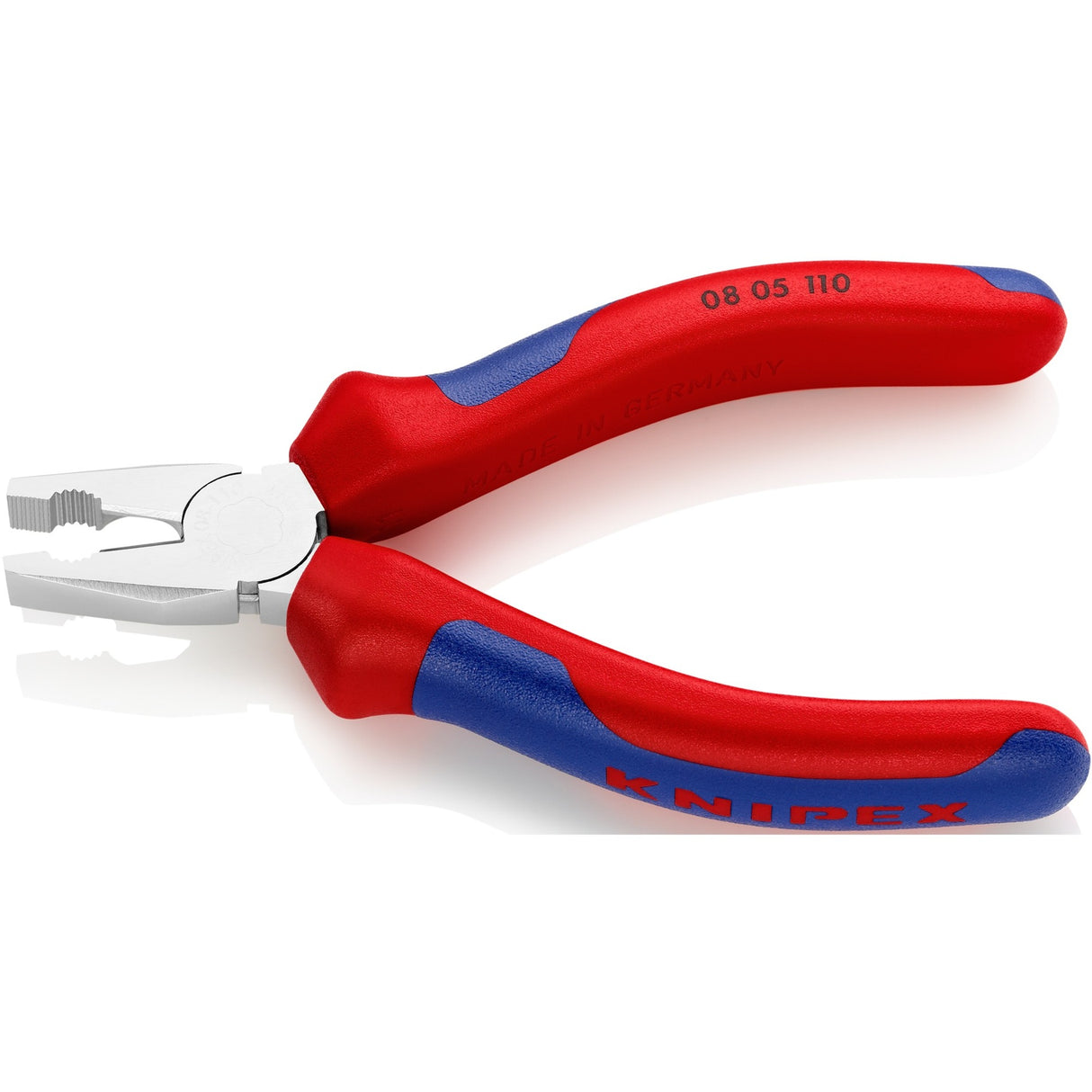 Knipex Mini-Kombizange 08 05 110 Kombizange (rot blau, Länge 110mm)