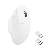 Keychron m7-a3 wireless mouse (wit, 100 - 26.000 dpi, 2.4 ghz | bluetooth 5.1 | usb-c)