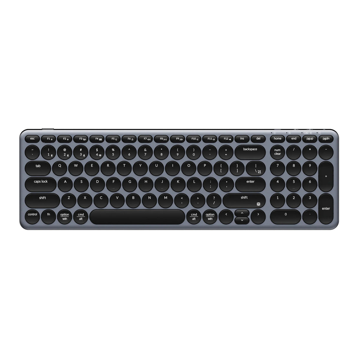 Keychron b4 pro-k1 toetsenbord (grijs, us lay-out (qwerty), scissor switches, 96%, abs keycaps, 2.4 ghz | bluetooth | usb)