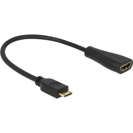 Delock Mini HDMI C > HDMI A Adapter (schwarz, 0,23 Meter)