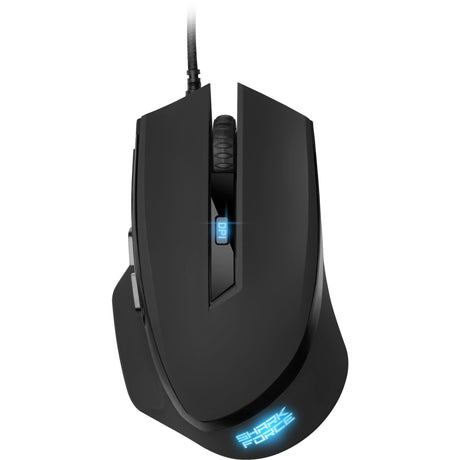 Sharkoon Shark Force II Gaming-Maus (Schwarz, 400 - 4200 dpi, mehrfarbige LEDs)