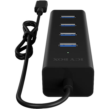 Icy Box ib-hub1409-c3 USB-Hub (schwarz, 4x USB-A 3.2 (5 Gbit s), 1x USB-C 3.2 (5 Gbit s))