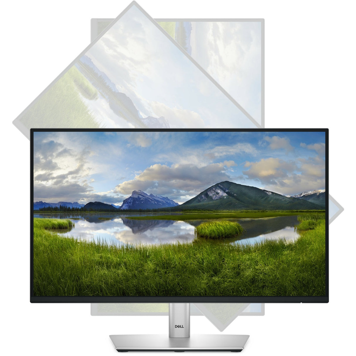 Dell p2225h 21,5 Monitor (Schwarz Silber, HDMI, Display Port, 3x USB-A, USB-B, USB-C)