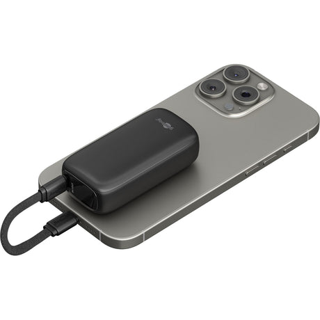 Goobay Powerbank 5.000 mAh – 20 W (schwarz, USB-C PD)