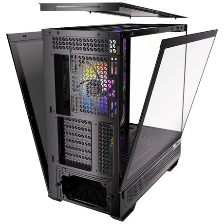 Antec c7 argb Midi-Tower-Gehäuse (schwarz | 2x USB-A | 1x USB-C | gehärtetes Glas)