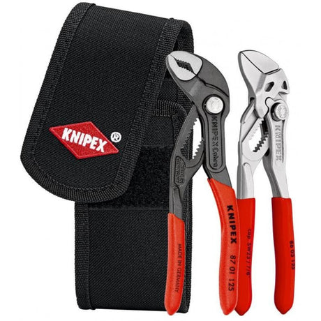 Knipex Minizangen-Set im Werkzeuggürtel (rot schwarz)