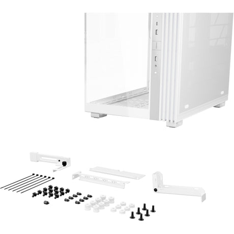 Ruhig sein! Light Base 600 dx Midi-Tower-Gehäuse (weiß | 2x USB-A | 1x USB-C | RGB | gehärtetes Glas)