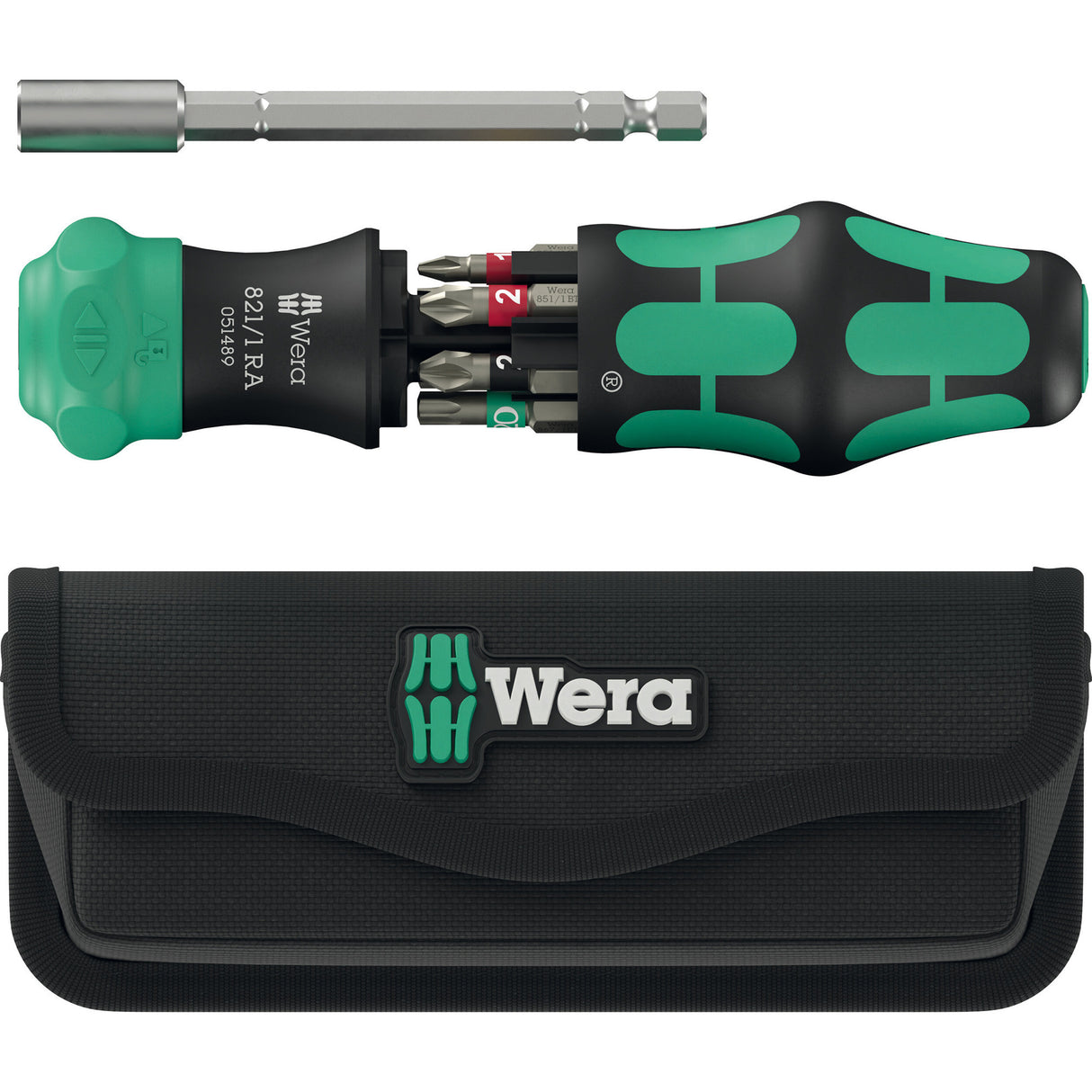 Wera kraftform kompakt 28 ra mit Tasche, 6-teiliges Bit-Set