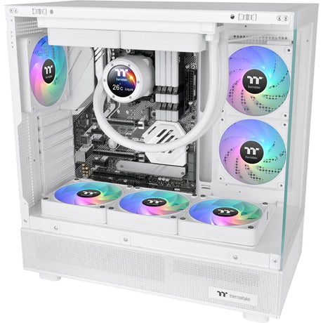 Thermaltake CT120 EX ArGB Sync PC-Lüfter Snow (3-Lüfter-Pack) Gehäuselüfter (weiß, 3 Stück, 120 x 120 x 25 mm, PWM)