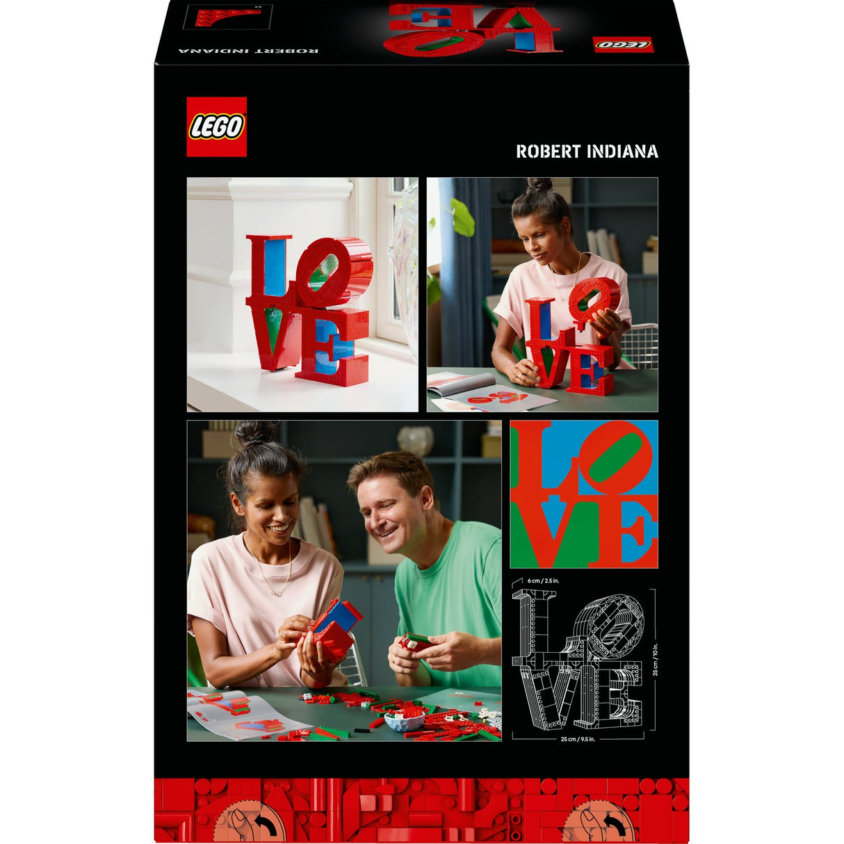 Lego Art Love Wohnaccessoire Dekoration Bausatz für Erwachsene, Valentinstagsgeschenk – 31214