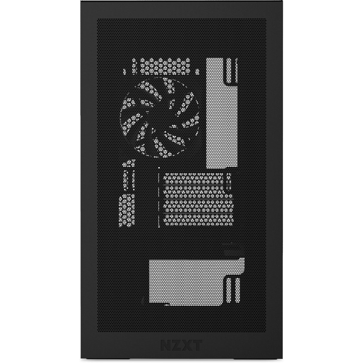 Nzxt h3 flow Midi-Tower-Gehäuse (schwarz (matt) | 1x USB-A | 1x USB-C | gehärtetes Glas)