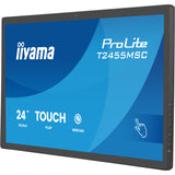 Iiyama prolite t2455msc-b2 23.8 touchscreen monitor (zwart, 120 hz, hdmi, displayport, audio, usb, webcam, touch)
