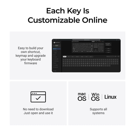 Keychron Q6 Ultra-M1 8K kabellose, benutzerdefinierte mechanische Tastatur (schwarz, US-Layout (QWERTY), Seidenpom-Rot, 100 %, RGB, Hot-Swap, 8K, 2,4 GHz Bluetooth 5.2 USB-C)