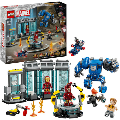 Lego Marvel Iron Mans Labor: Rüstungsraum-Set – 76315