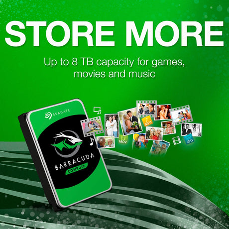 Seagate barracuda 2 tb harde schijf (st2000dm008, sata 600)