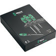 Wera Schraubendreher-Set 334 335 6 Kraftform Plus, Laserspitze mit Rack (schwarz grün, 6-teilig)