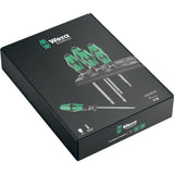 Wera Schraubendreher-Set 334 335 6 Kraftform Plus, Laserspitze mit Rack (schwarz grün, 6-teilig)