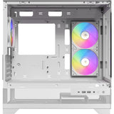 Antec cx500m argb Mini-Tower-Gehäuse (weiß | 2x USB-A | 1x USB-C | gehärtetes Glas)