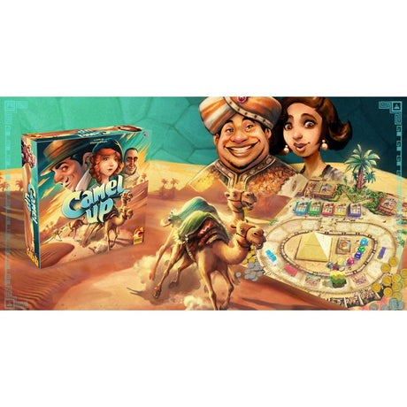 Asmodee eggertspiele Camel Up – Brettspiel Kamelrennen – Neuauflage mit 3D-Palme
