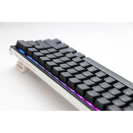 Ducky One 2 Pro Mini Classic RGB mechanische Gaming-Tastatur (schwarz, US-Layout (QWERTZ), Cherry MX Speed Silver, 60 %, RGB-LED, Double-Shot PBT, Quack-Mechanik)