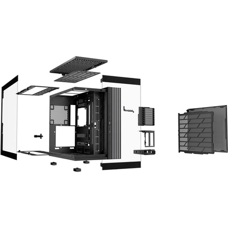 Ruhig sein! Lichtbasis 900 dx Big-Tower-Gehäuse (schwarz | 2x USB-A | 1x USB-C | RGB | Fenster)