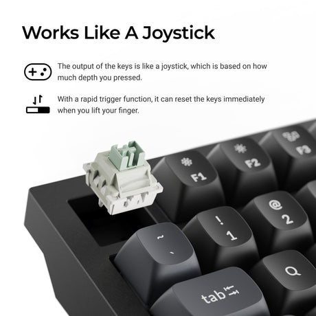 Keychron Q3 HE 8K Magnetschalter-Tastatur (schwarz, US-Layout (QWERTZ), ultraschnelles Lime, 80 % (TKL), RGB, Hot-Swap, 8K)