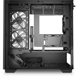 Sharkoon Elite Shark cm100 Midi-Tower-Gehäuse (schwarz | 2x USB-A | 1x USB-C | RGB | gehärtetes Glas)