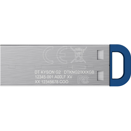 Kingston datatraveler kyson usb flash drive 64 gb usb-stick (zilver blauw, usb-a 3.2 (5 gbit s))